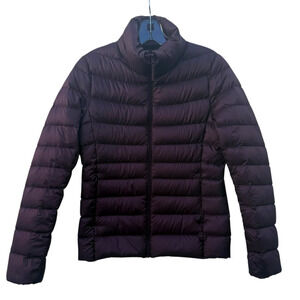 Uniqlo Ultra Light Down Zip Jacket Puffer Coat Pockets Purple Size XS NWOT